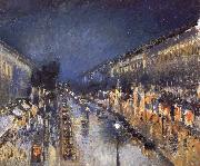 Camille Pissarro The Boulevard Monimartre at Night china oil painting reproduction